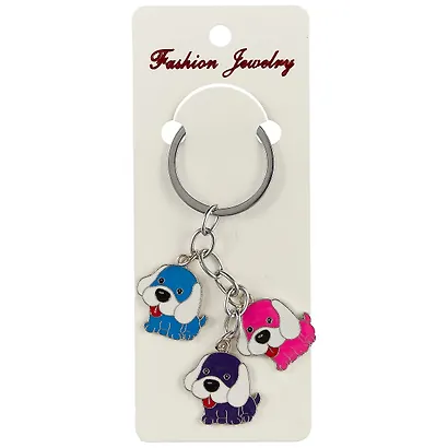 Брелок Собачки цветные (металл) 12-02270-228-6 - фото 2