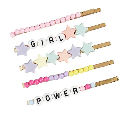 Набор заколок Yoi, "Girl Power", 7 см, 5 штук - фото 2