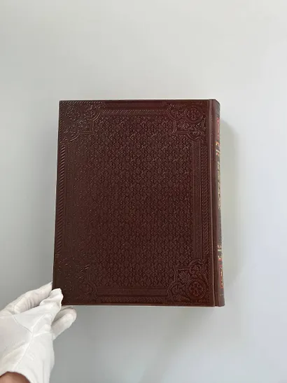 История государства Российского Николая Карамзина. Книга в коллекционном кожаном переплете ручной работы с окрашенным обрезом и многоцветным тиснением - фото 13