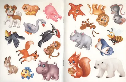 Книга с наклейками "Мои первые наклейки. Животные" - фото 4