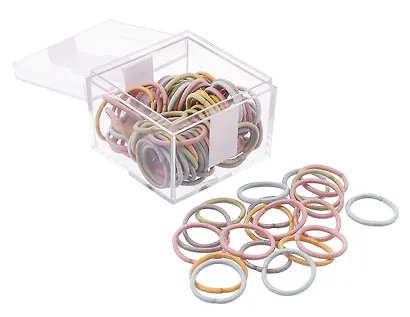 Набор резиночек в коробочке (100 штук) (пастельные оттенки) (2 см), Lafilaf - фото 3