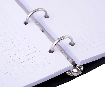 Тетрадь на кольцах в клетку Listoff, "Soft Touch. Угольный черный", 120 листов - фото 3