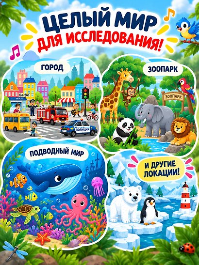 Мир вокруг. Виммельбух со звуками - фото 7