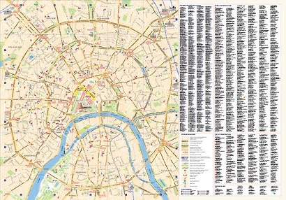Москва. План центра города 1:8000 (в 1 см 80 м). Музеи. Театры. Путеводитель - фото 2