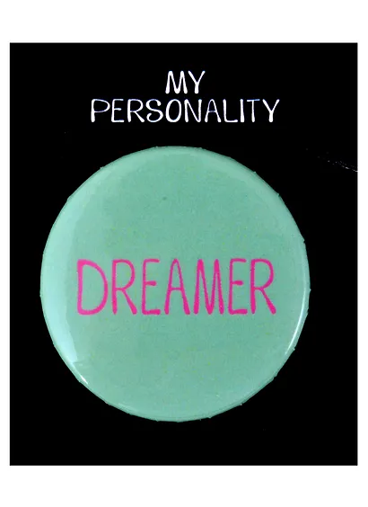 Значок круглый Dreamer (мятный) (металл) (38см) (ЗН2021-005) - фото 1