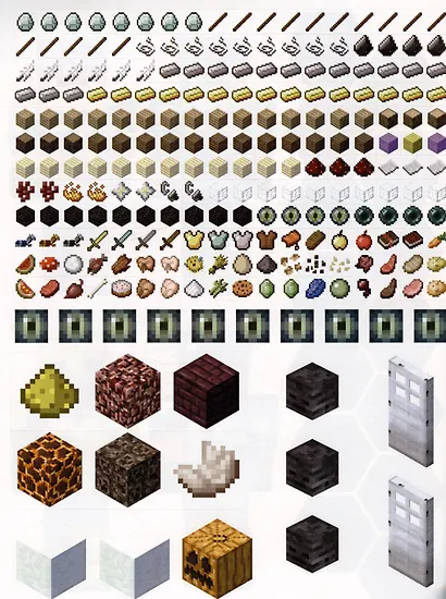 Нижний Мир и Край. Minecraft. Развивающая книжка с наклейками - фото 4