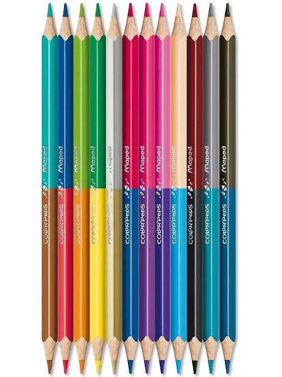Карандаши цветные двусторонние «Color'Peps», Maped, 24 цвета, 12 штук - фото 2