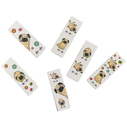 Магнитные закладки «Pug style», 6 штук - фото 2