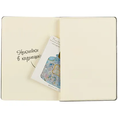 Книга для записей в линейку «Dreaming», жемчужный, B6, 80 листов + 48 наклеек - фото 4