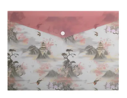 Папка-конверт А4 на кнопке "Landscape", в ассортименте - фото 5