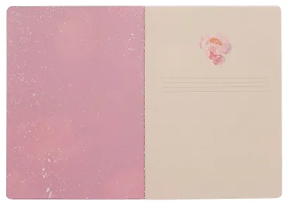 Тетрадь 40 листов в клетку "Blossom. Bouquet on black", сшивка - фото 3