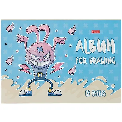 Альбом для рисования Hatber, Freaky friends, А4, 12 листов, в ассортименте - фото 5