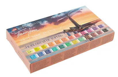 Краски акварельные 24цв 2,5мл "Белые ночи. Новейшая история" пласт.уп., ЗХК - фото 2