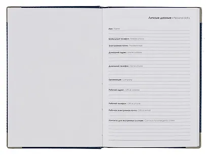 Ежедневник недат. А5 128л "SILVER" синий, иск.кожа 7Б, тв.переплет, мет.уголки, тонир.блок, тисн. фольгой, офсет, ляссе - фото 4