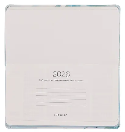 Еженедельник датированный 2026г. 64л 160*90 "Petals. Цветок" иск.кожа, карманный, тонир.блок, интегр.переплет, шелкография, ляссе - фото 5