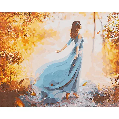 Холст с красками по номерам Лесная фея (Х-6549) (30х40см) (24цв) (Рыжий Кот) (3+) (коробка) - фото 1