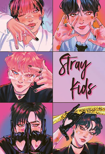 Обложка для паспорта. Stray Kids (ПВХ, 185х133 мм) - фото 1