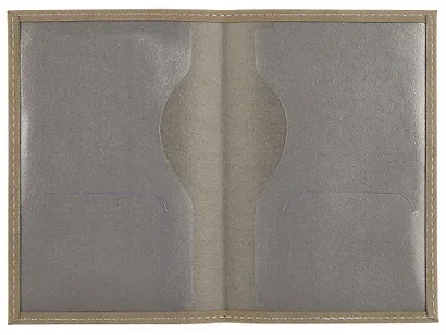 Обложка для паспорта Бесите (серая, белый рисунок) (эко кожа, нубук) (ОПН2024-4) - фото 6