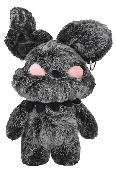 Мягкая игрушка Заяц с пирсингом (серый) (50см) (12-HZTOYS-grey) - фото 1