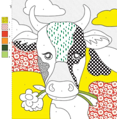 Цветовая симфония. Раскрась наклейками, по номерам, по пикселям, обведи по точкам - фото 14