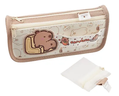 Пенал-косметичка "Капибара" ПВХ-бокс, ассорти - фото 9
