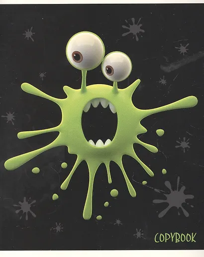 Тетрадь в клетку Listoff, "Смешные кляксы", 48 листов, в ассортименте - фото 3