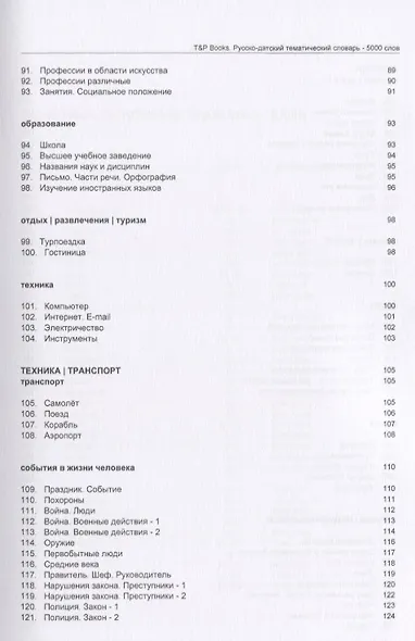 Русско-датский тематический словарь - 5000 слов - фото 5