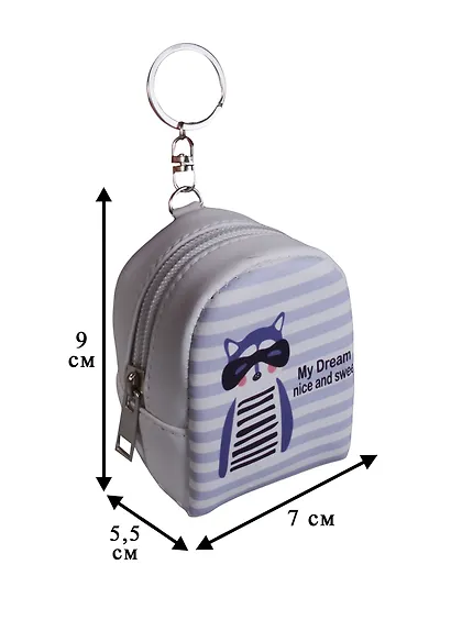 Сумочка - Кошелек на молнии Енот (10см) (ПВХ бокс) - фото 2