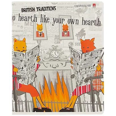 Тетрадь в клетку Альт, "Лисы-аристократы", 48 листов, в ассортименте - фото 6