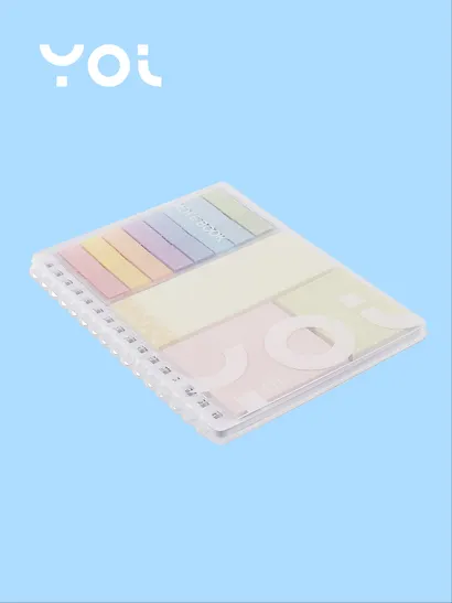 Записная книжка А6 30 листов в линейку со стикерами, на спирали, Yoi - фото 2