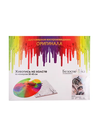 Набор для творчества ТМ Белоснежка Живопись на холсте Не шуми 30*40см 272-AS - фото 2