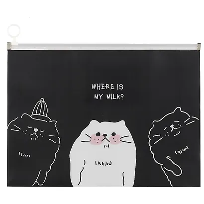 Папка на молнии A4 «Neko's Life», с расширением, в ассортименте - фото 1