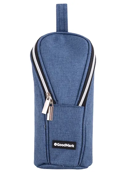 Пенал-косметичка "Private", вертикальный, темно-синий, 21х9х6 см - фото 2