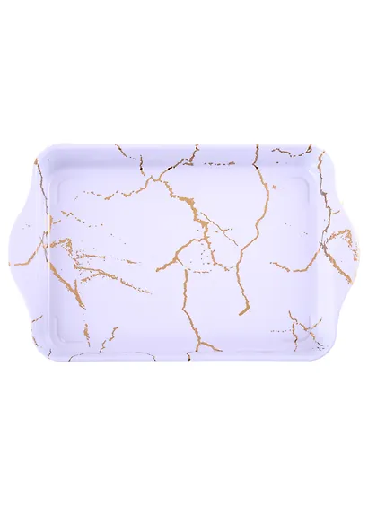 Мини-поднос Мрамор (металл) (21х14) - фото 2