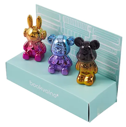 Набор фигурок на книжную полку «Животные», 3 штуки, 5 см, пластик - фото 4