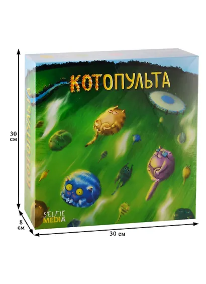 Настольная игра Selfie Media Котопульта в кортонной коробке 1760 - фото 3