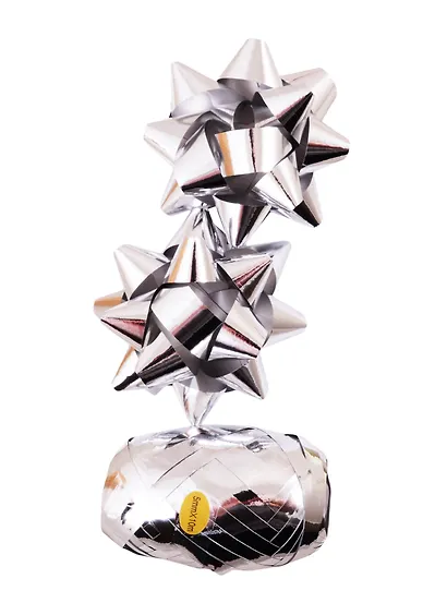 Набор для упаковки Металлик голография, лента, бант 2шт - фото 1