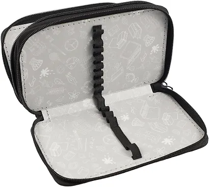 Пенал 2 отделения "Будь героем " 19*11, молния, ткань - фото 5