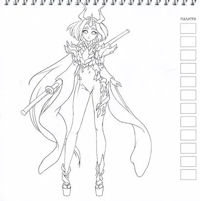 Аниме! Раскраска для работы маркерами - фото 3