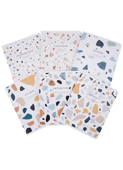 Тетради предметные Be Smart, Terrazzo, 48 листов, 12 штук - фото 4