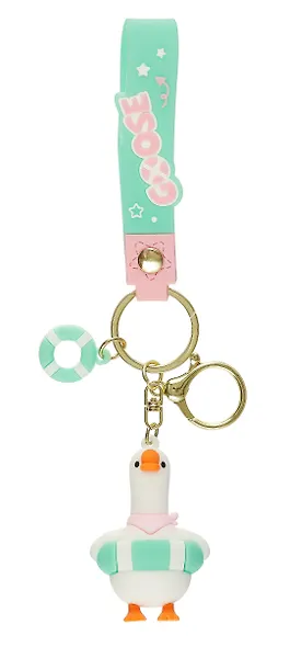 Брелок Гусь с надувным кругом (ПВХ) (6см) в ассортименте - фото 2