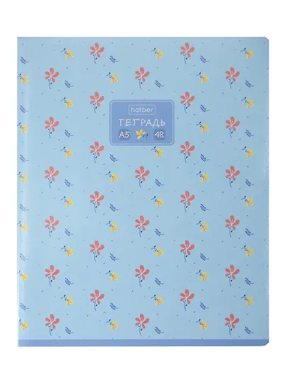 Тетрадь 48л кл. "Цветочный орнамент" мел.картон, ассорти - фото 2