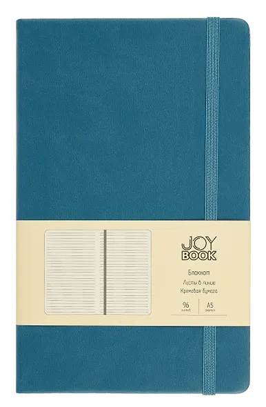 Книга для записей А5 96л лин. "Joy Book. Летние сумерки" иск.кожа, тонир.блок, скругл.углы, ляссе, резинка, карман на задн.форзаце - фото 1