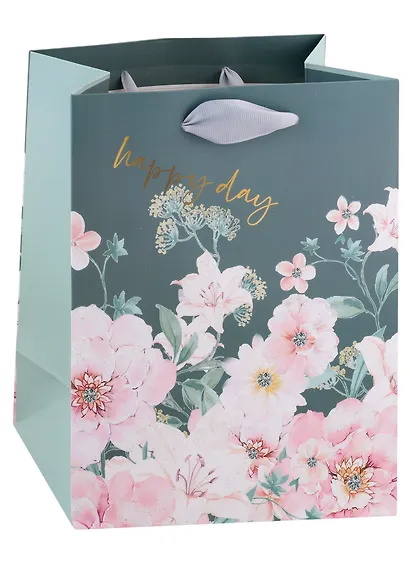 Пакет А5 23*18*10 "Charming flowers" жен., бум.мат.ламинат - фото 1