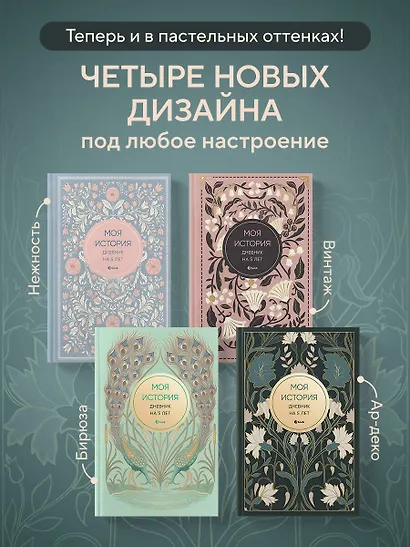Моя история. Дневник на 5 лет (пятибук мини, ар-деко) - фото 7