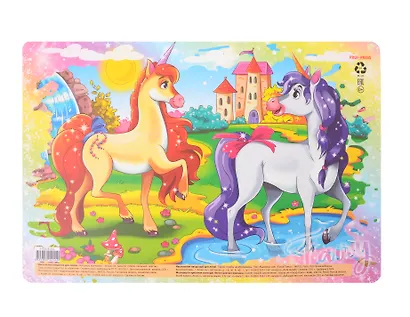 Покрытие на стол А4 "Единороги" - фото 1