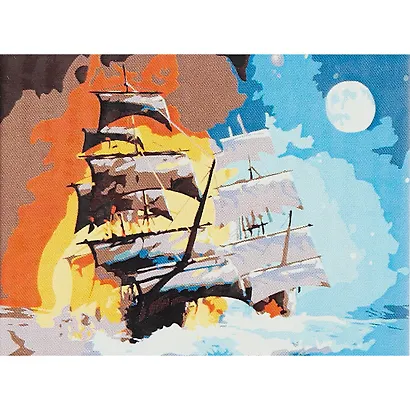 Холст с красками по номерам Бедствие на корабле (HS346) (22х30см) (Рыжий Кот) (3+) (коробка) - фото 1