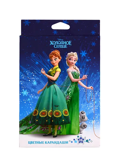 Карандаши цветные Disney, "Холодное сердце", 18 цветов - фото 1