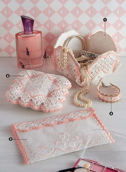 Хардангер: 12 сетов со схемами вышивания и сборки (+шаблоны) - фото 5