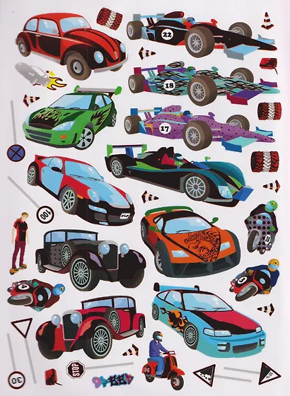 Транспорт. Металлик наклейки - фото 6